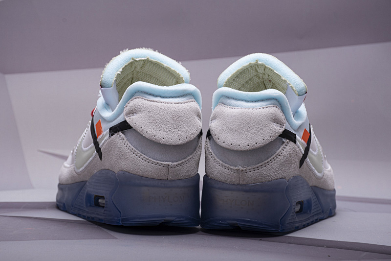 【CA3TS】全白OW STOS版耐克90联名气垫跑鞋 AA7293-100 Off-White x Nike Air Max 90 “All White”