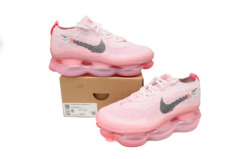 【BH9LL】粉红星 耐克2022大气垫跑鞋 FN8925-696 Nike Air Max Scorpion FK Black Pink