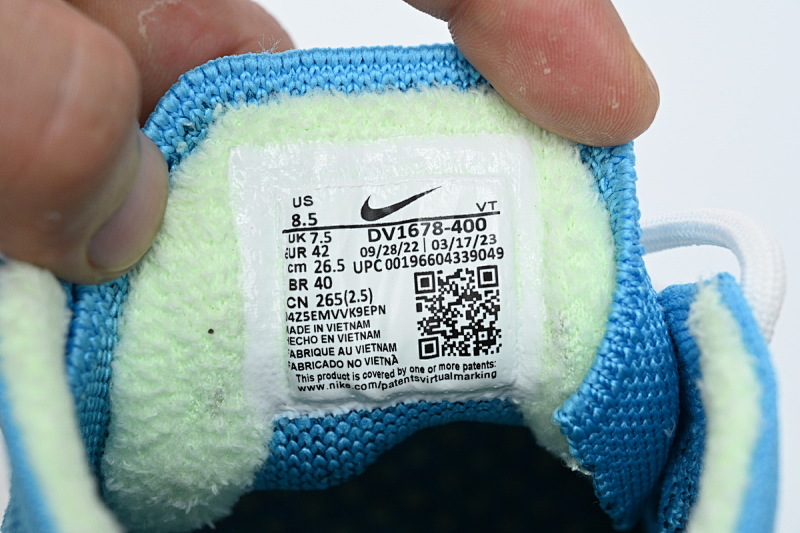 【BH9LL】蓝黄400 耐克2023大气垫跑鞋 DV1678-400 Nike AIR VAPORMAX 2023 FK Blue Yellow