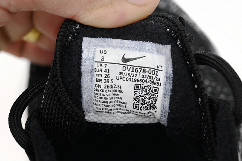 【BH9LL】奥利奥001 耐克2023大气垫跑鞋 DV1678-001 Nike AIR VAPORMAX 2023 FK Oreo