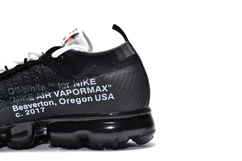 【BH0LL】全黑OW 2018联名减震气垫鞋 AA3831-001 OFF White x Nike Air VaporMax Black White