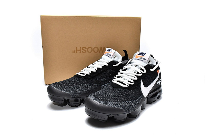 【BH0LL】全黑OW 2018联名减震气垫鞋 AA3831-001 OFF White x Nike Air VaporMax Black White