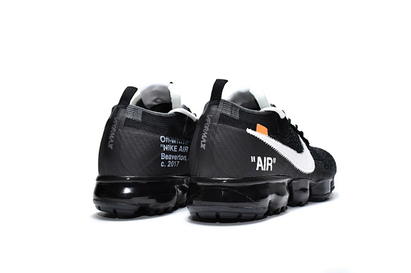 【BH0LL】全黑OW 2018联名减震气垫鞋 AA3831-001 OFF White x Nike Air VaporMax Black White