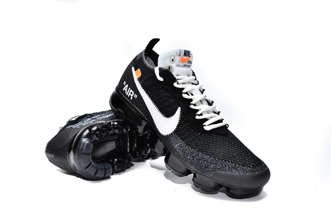 【BH0LL】全黑OW 2018联名减震气垫鞋 AA3831-001 OFF White x Nike Air VaporMax Black White