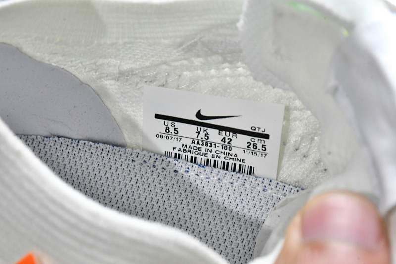 【BH0LL】全白OW 2018联名减震气垫鞋 AA3831-100 OFF White x Nike Air VaporMax White