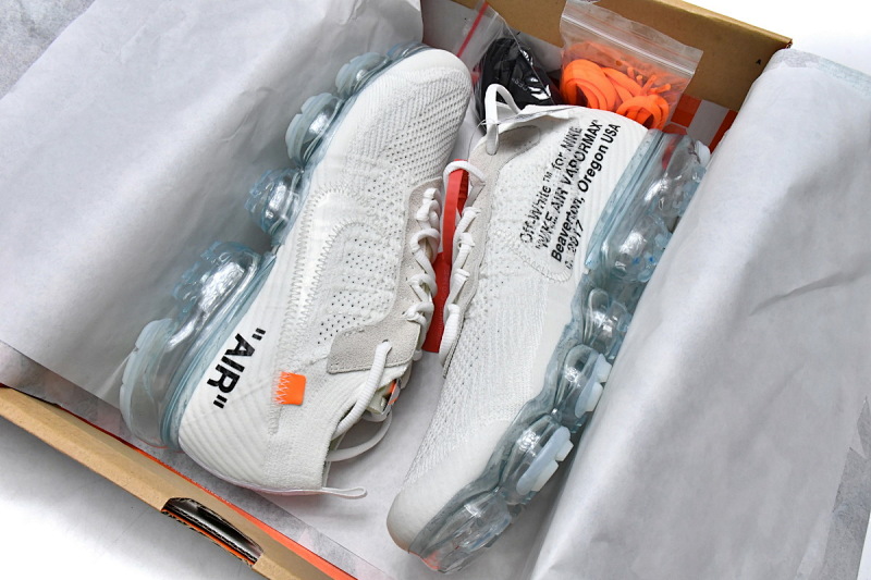 【BH0LL】全白OW 2018联名减震气垫鞋 AA3831-100 OFF White x Nike Air VaporMax White