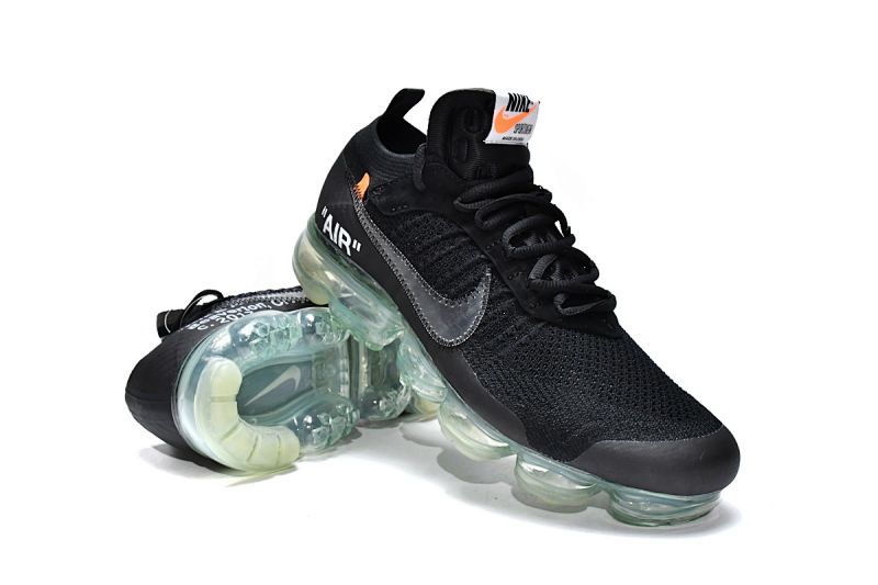 【BH0LL】黑白OW 2018联名减震气垫鞋 AA3831-002 OFF White x Nike Air VaporMax Black
