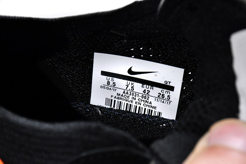 【BH0LL】黑白OW 2018联名减震气垫鞋 AA3831-002 OFF White x Nike Air VaporMax Black