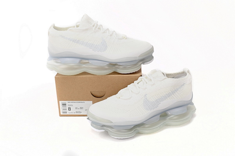 【BH9LL】全白 耐克2022大气垫跑鞋 DJ4702-100 Nike Air Max Scorpion FK Lemon All White