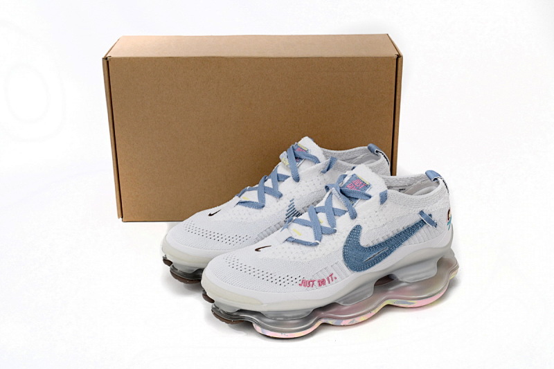 【BH9LL】牛仔白 耐克2022大气垫跑鞋 FJ7736-141 Nike Air Max Scorpion FK Denim White