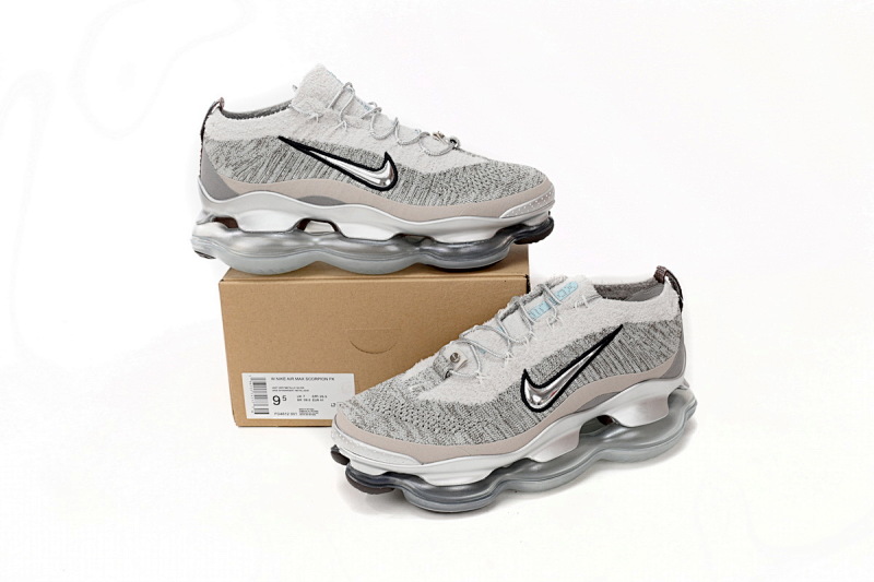 【BH9LL】灰银 耐克2022大气垫跑鞋 FD4612-001 Nike Air Max Scorpion FK Lemon Grey Silver