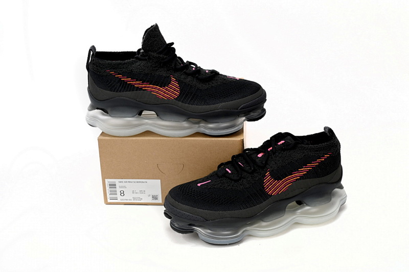 【BH9LL】灰红 耐克2022大气垫跑鞋 DZ0799-001 Nike Air Max Scorpion FK Black and GREY RED