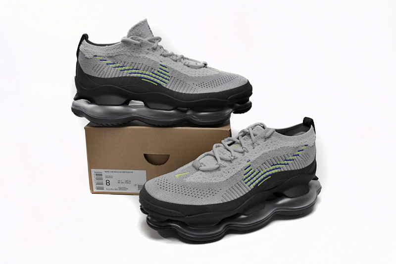 【BH9LL】黑白 耐克2022大气垫跑鞋 DJ4701-002 Nike Air Max Scorpion FK Wolf Grey