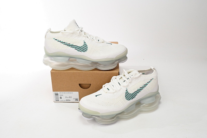 【BH9LL】白绿 耐克2022大气垫跑鞋 DJ4701-100 Nike Air Max Scorpion FK Lemon White