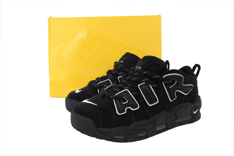 【BA1SK】黑白联名 耐克皮蓬篮球鞋 FB1299-001 AMBUSH x Nike Air More Uptempo Low 'Black'