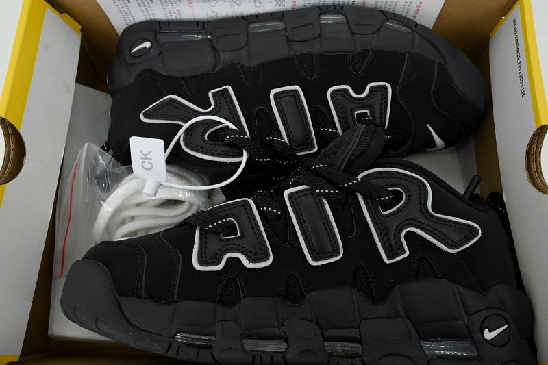 【BA1SK】黑白联名 耐克皮蓬篮球鞋 FB1299-001 AMBUSH x Nike Air More Uptempo Low 'Black'