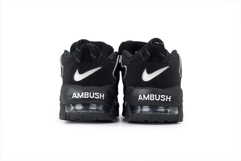 【BA1SK】黑白联名 耐克皮蓬篮球鞋 FB1299-001 AMBUSH x Nike Air More Uptempo Low 'Black'