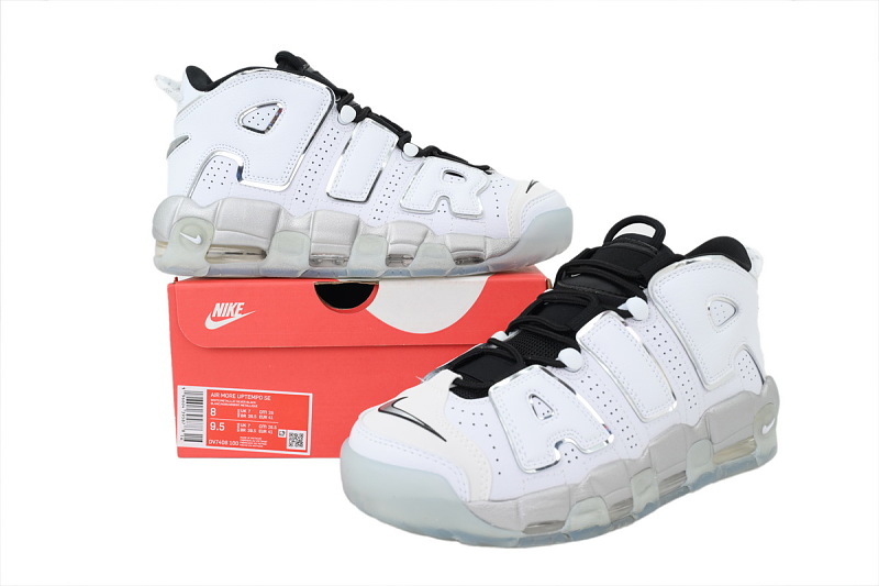 【BA1SK】白银黑 耐克皮蓬篮球鞋 DV7408-100 Nike Wmns Air More Uptempo 'White Chrome'