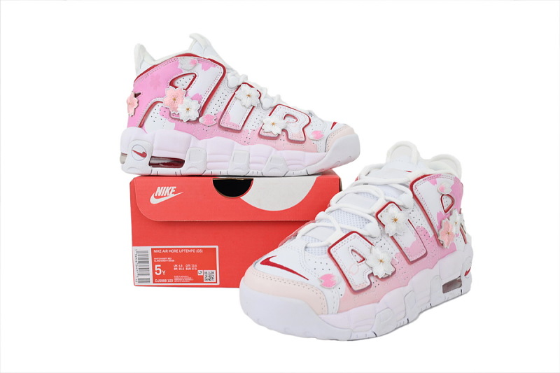 【BA1SK】白樱花 耐克皮蓬篮球鞋 DJ5988-100 Nike Air More Uptempo GS  'Cherry Blossom'