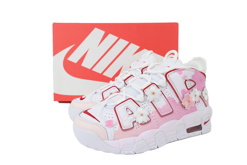 【BA1SK】白樱花 耐克皮蓬篮球鞋 DJ5988-100 Nike Air More Uptempo GS  'Cherry Blossom'