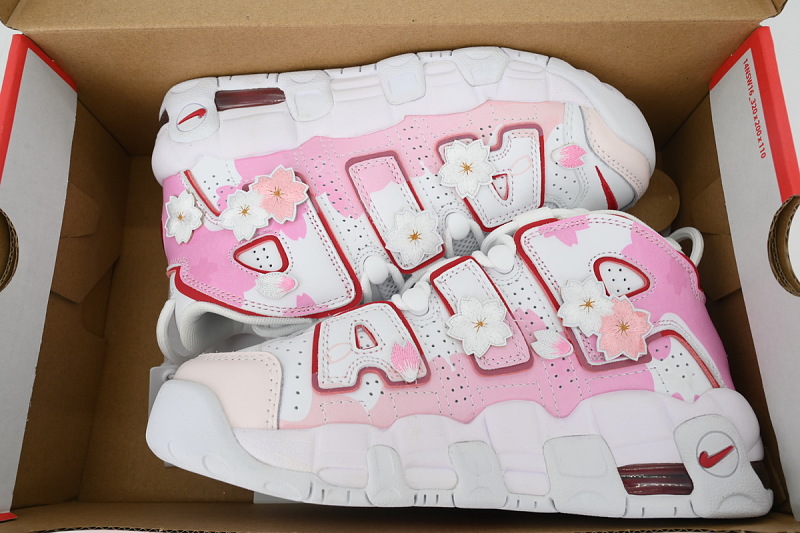 【BA1SK】白樱花 耐克皮蓬篮球鞋 DJ5988-100 Nike Air More Uptempo GS  'Cherry Blossom'