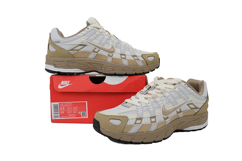 【BA5X7】17米白棕 耐克 休闲跑步鞋 FQ8243-025 Nike P-6000 'Hangul Day'