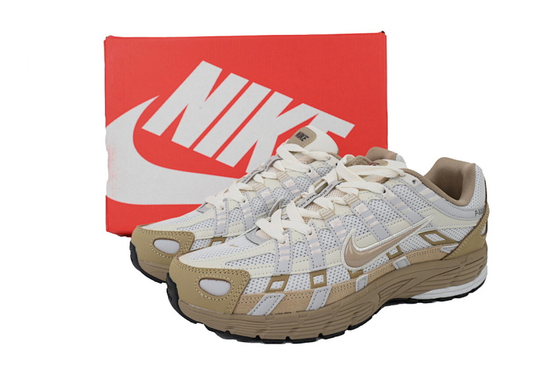 【BA5X7】17米白棕 耐克 休闲跑步鞋 FQ8243-025 Nike P-6000 'Hangul Day'