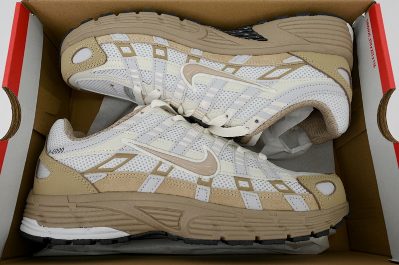 【BA5X7】17米白棕 耐克 休闲跑步鞋 FQ8243-025 Nike P-6000 'Hangul Day'