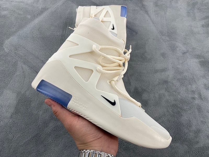 【EA0TS】白色 FOG联名耐克篮球鞋 AR4237-100 Nike Air Fear Of God 1 Sail Black FOG