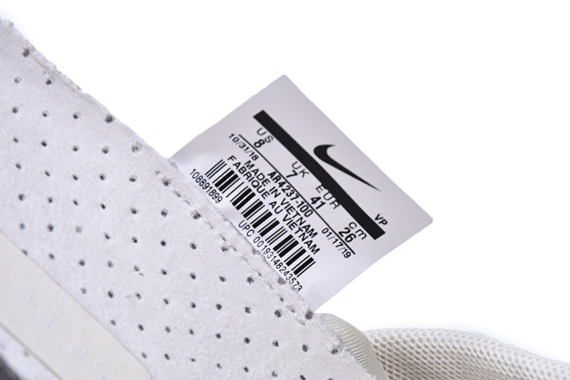 【EA0TS】白色 FOG联名耐克篮球鞋 AR4237-100 Nike Air Fear Of God 1 Sail Black FOG