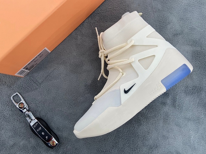 【EA0TS】白色 FOG联名耐克篮球鞋 AR4237-100 Nike Air Fear Of God 1 Sail Black FOG