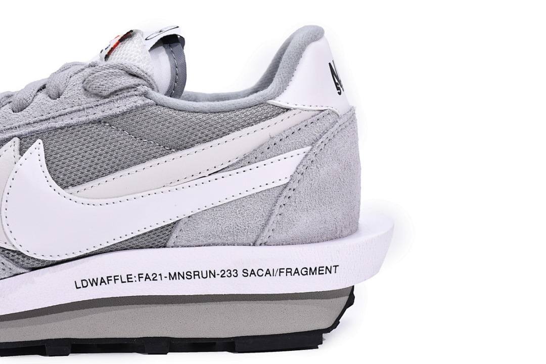【BA0PB】联名灰白 耐克华夫 DH2684-001 Fragment Design x sacai x Nike LDWaffle Light Smoke Gre