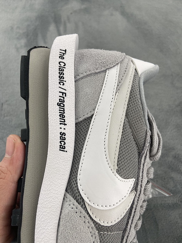 【BA0PB】联名灰白 耐克华夫 DH2684-001 Fragment Design x sacai x Nike LDWaffle Light Smoke Gre