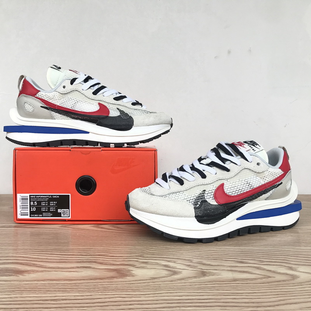【BA3PB】PB米白红 纯原版耐克华夫3代跑鞋 CV1363-100 Sacai x Nike Pegasua Vaporfly Villain Grey Blue Red