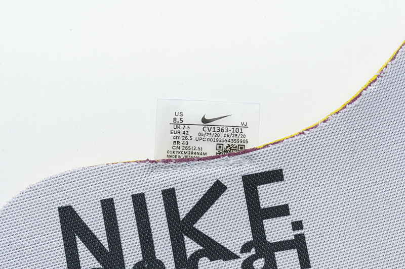 【BA3PB】PB米白红 纯原版耐克华夫3代跑鞋 CV1363-100 Sacai x Nike Pegasua Vaporfly Villain Grey Blue Red