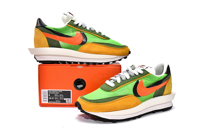 yupoo_391946_149fa658.jpg 【BA0PB】300橙色 TOP版耐克华夫跑鞋 BV0073-300 Sacai x Nike LDV Waffle Green Gusto