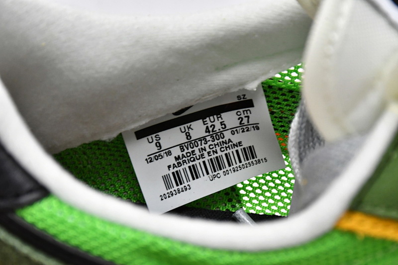 yupoo_391946_310d18e0.jpg 【BA0PB】300橙色 TOP版耐克华夫跑鞋 BV0073-300 Sacai x Nike LDV Waffle Green Gusto