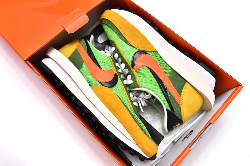 yupoo_391946_511e5df8.jpg 【BA0PB】300橙色 TOP版耐克华夫跑鞋 BV0073-300 Sacai x Nike LDV Waffle Green Gusto