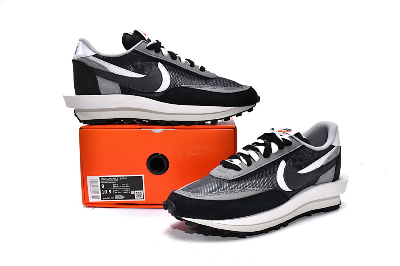 【BA0PB】001黑 TOP版耐克华夫跑鞋 BV0073-001 Sacai x Nike LDV Waffle Black