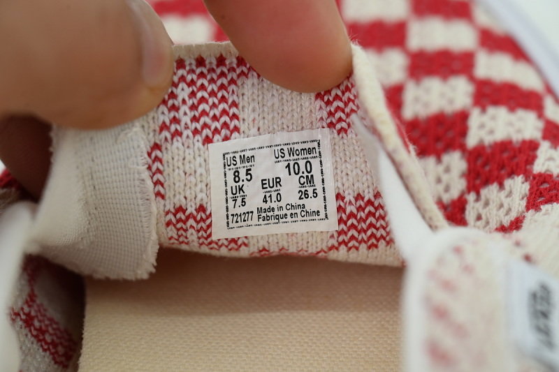 【AB2X7】EK编织红米 万斯 经典低帮时尚板鞋 VNO00EG1CIS Vans LX Classic Slip-On 98 EK 'Checkerboard Red/White'