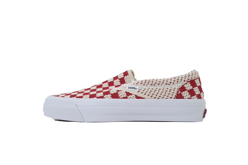 yupoo_395322_dc668ce2.jpg 【AB2X7】EK编织红米 万斯 经典低帮时尚板鞋 VNO00EG1CIS Vans LX Classic Slip-On 98 EK 'Checkerboard Red/White'