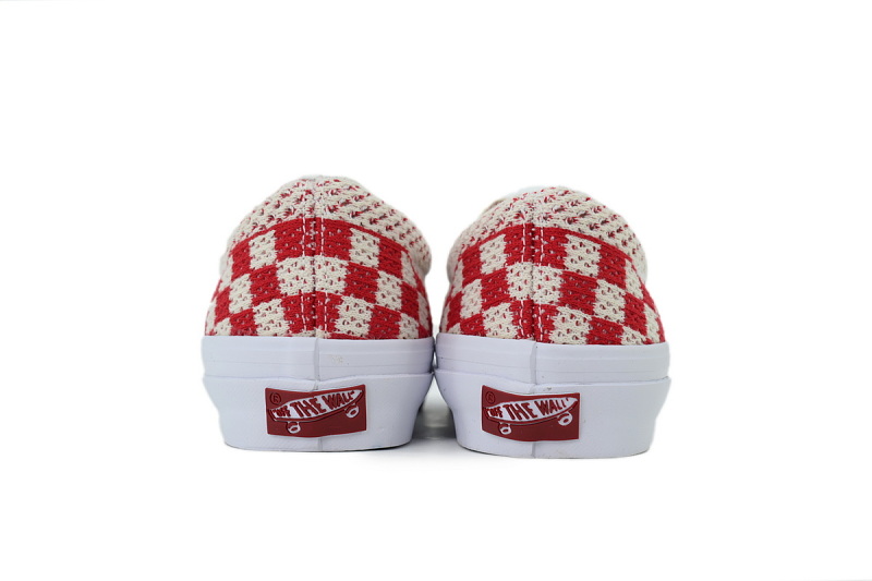 【AB2X7】EK编织红米 万斯 经典低帮时尚板鞋 VNO00EG1CIS Vans LX Classic Slip-On 98 EK 'Checkerboard Red/White'