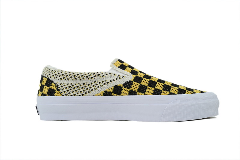 【AB2X7】EK编织黑黄 万斯 经典低帮时尚板鞋 VN000EG1Y23 Vans Classic Slip-On 98 Low-Top Skate Shoes