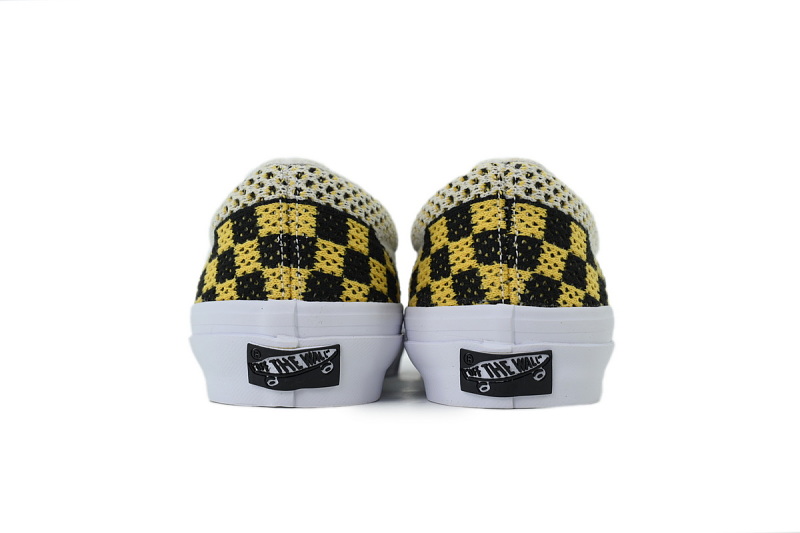 【AB2X7】EK编织黑黄 万斯 经典低帮时尚板鞋 VN000EG1Y23 Vans Classic Slip-On 98 Low-Top Skate Shoes