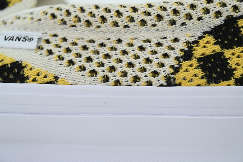 【AB2X7】EK编织黑黄 万斯 经典低帮时尚板鞋 VN000EG1Y23 Vans Classic Slip-On 98 Low-Top Skate Shoes