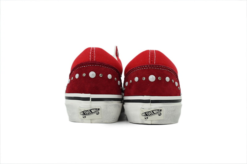 【AB0X7】珍珠中国红 万斯 经典低帮时尚板鞋 VN000S52BLK Vans Old Skool 36 'Pearlized Pack - China Red'