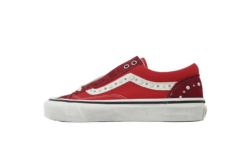 yupoo_395372_41fb2f60.jpg 【AB0X7】珍珠中国红 万斯 经典低帮时尚板鞋 VN000S52BLK Vans Old Skool 36 'Pearlized Pack - China Red'