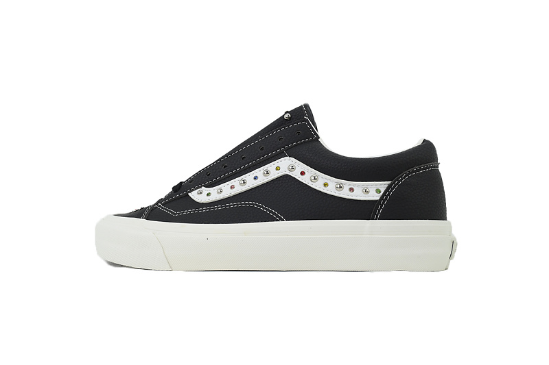【AB2X7】珍珠皮黑 万斯 经典低帮时尚板鞋 VN000S52BLK Vans Old Skool 36 'Pearlized Pack - Black'