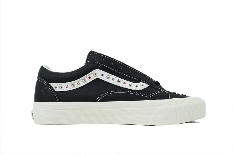 【AB2X7】珍珠皮黑 万斯 经典低帮时尚板鞋 VN000S52BLK Vans Old Skool 36 'Pearlized Pack - Black'
