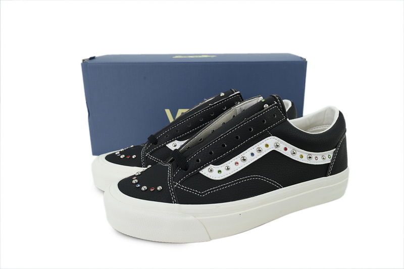 【AB2X7】珍珠皮黑 万斯 经典低帮时尚板鞋 VN000S52BLK Vans Old Skool 36 'Pearlized Pack - Black'